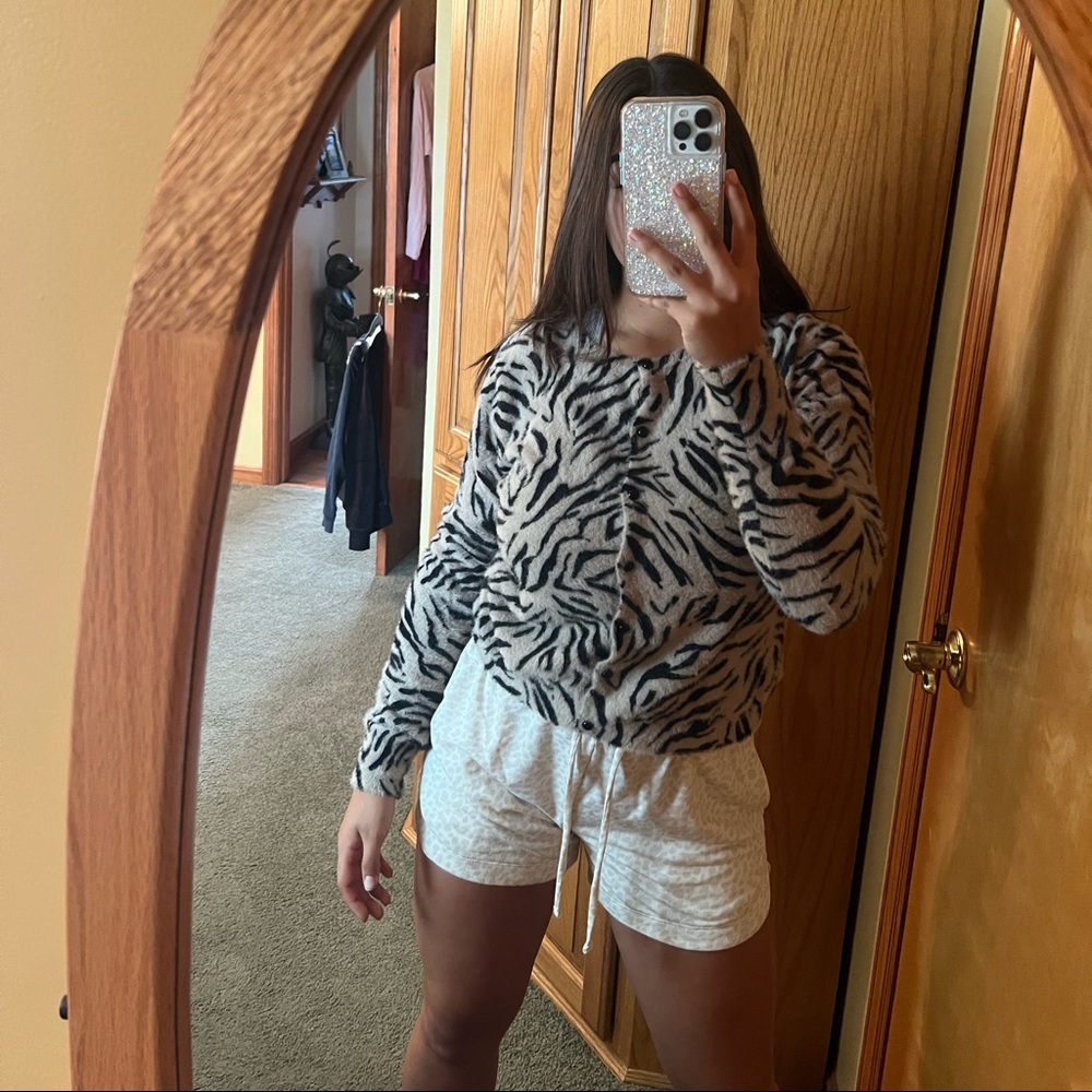 Italian Zebra Print Sweater